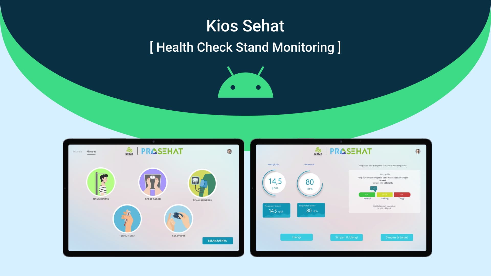 Android : Kios Sehat (Health Check Stand Monitoring)