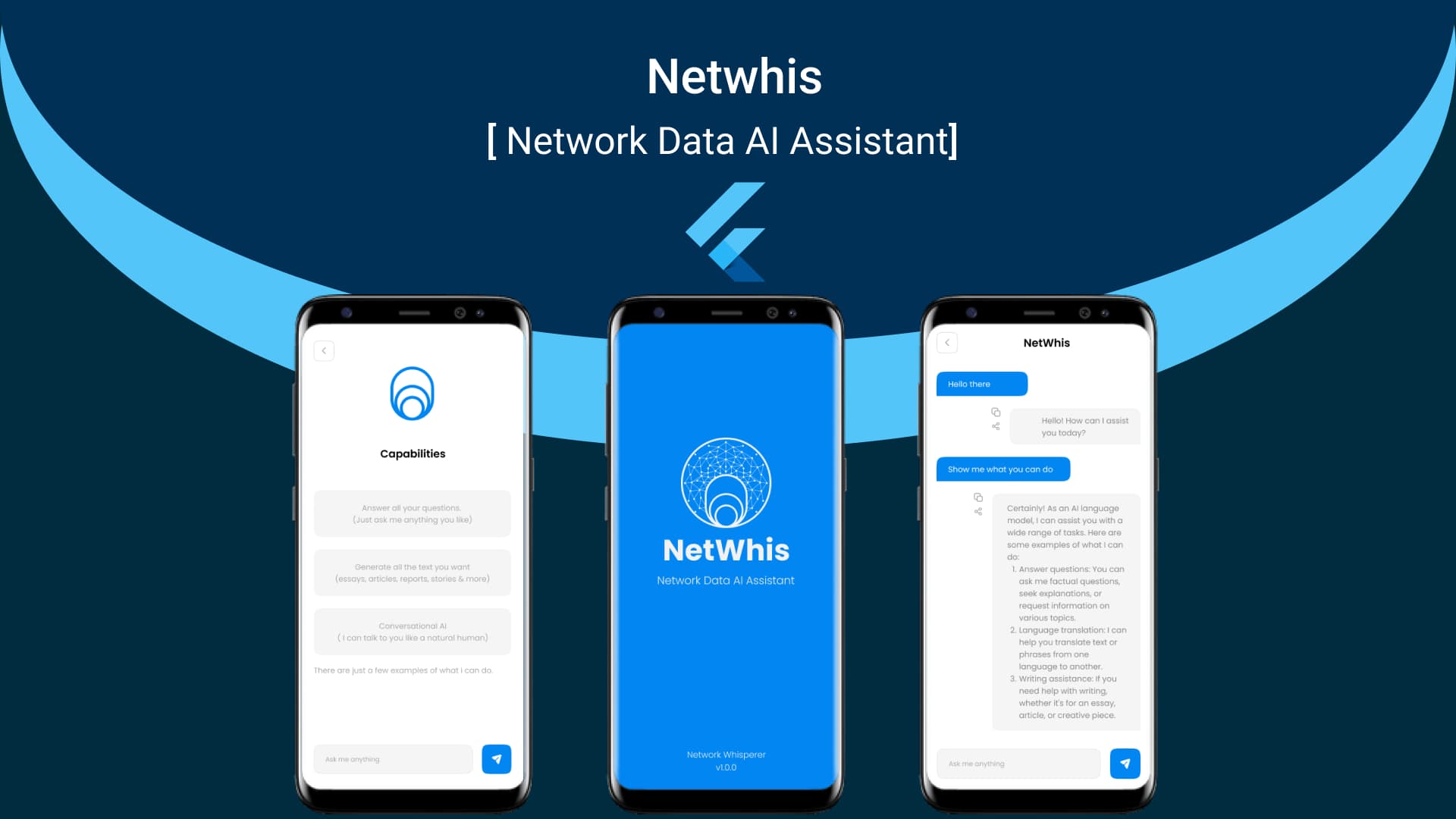 Flutter : Netwhis (Network Data AI Assistant)