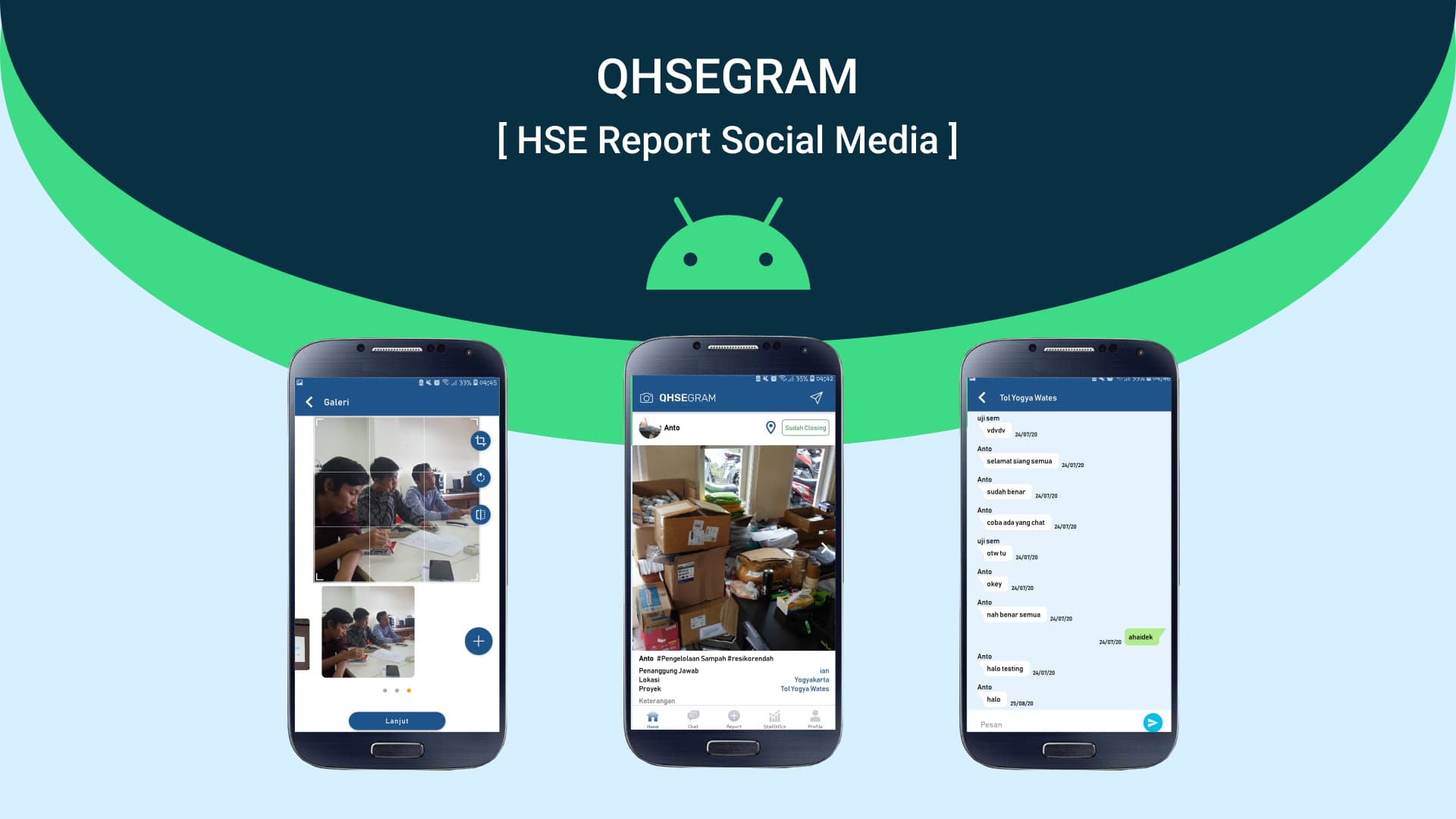 Android : QHSEGRAM ( HSE Report Social Media )