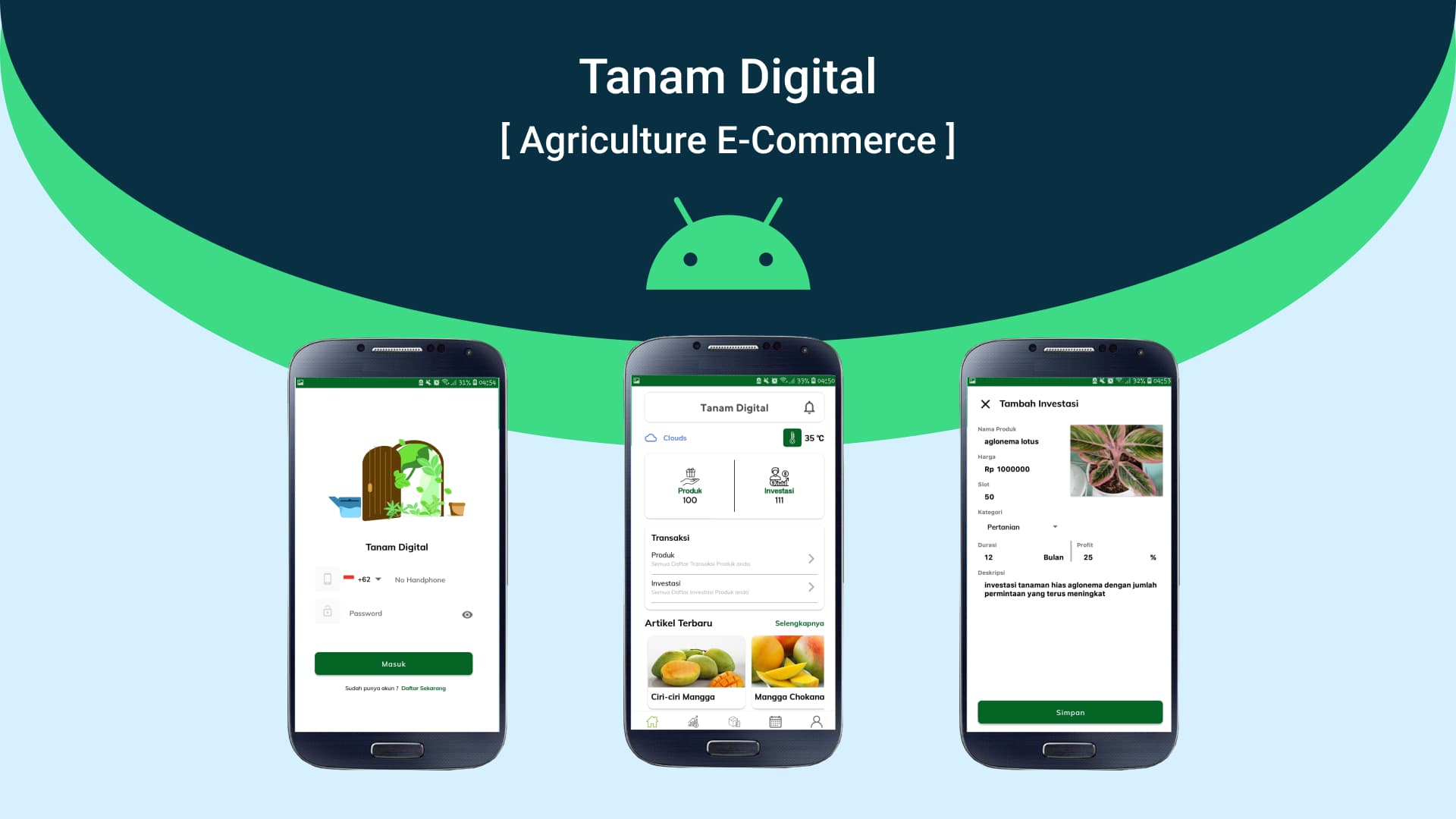 Android : Tanam Digital ( Agriculture E-Commerce )